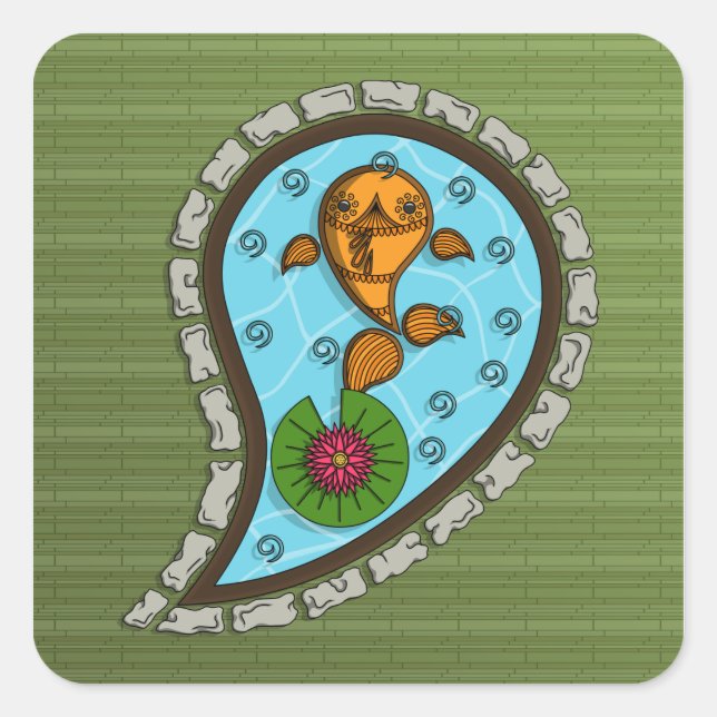 Dimensiona o adesivo Goldfish (Frente)