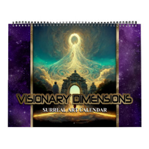 Dimensões visionárias 2 Calendário de Arte Surreal