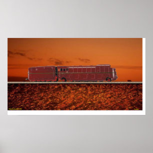 Dinamiza o Poster da Locomotiva de Vapor