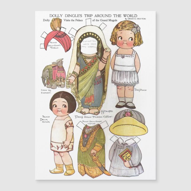 Dingle magnético "viagem da zorra em todo o mundo (Frente)