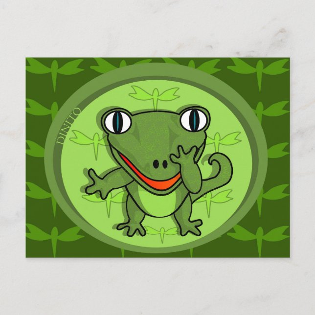 Dinito, o dinossauro super deformado! Cartão Posta (Frente)