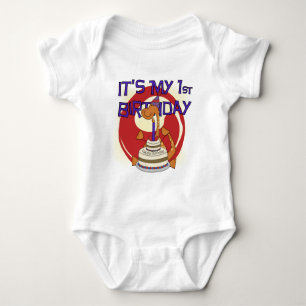 Dino First Birthday Camisetas e presentes
