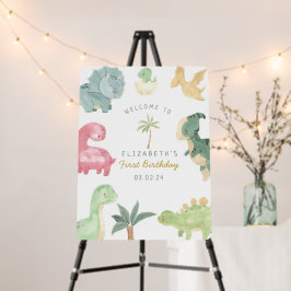 Dino Party Dino mite Birthday Bem-vindo