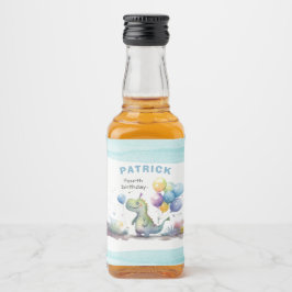 Dino Party Watercolor Boy Blue Birday