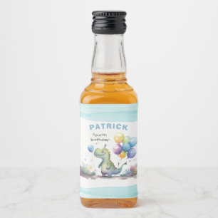 Dino Party Watercolor Boy Blue Birday