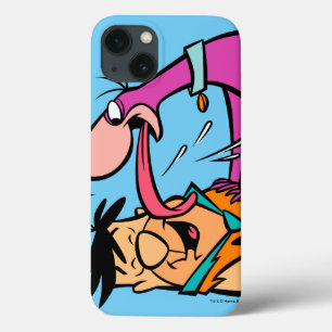Dino que lambe o Flintstone de Fred