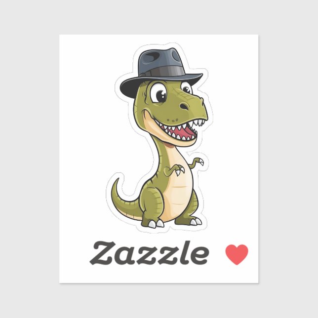 Dino tem adesivo de estilo (Folha)