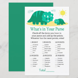 Dino Verde O que há no seu chá de fraldas de jog