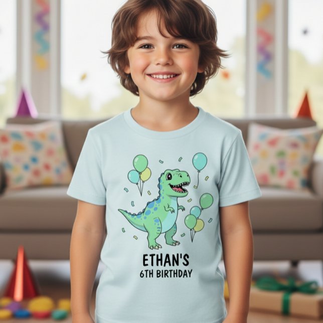Dinosaur Birthday T-Shirt: Your Child's Custom  (Criador carregado)