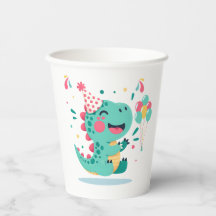 Dinosaur Boys Birthday Paper Cup | Party Tableware