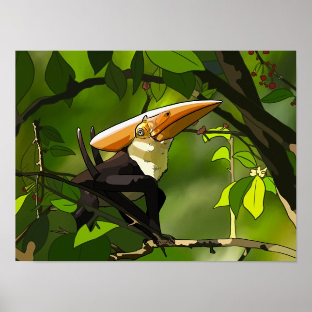 Dinosaur Poster - Thalassodromeus Toucan (Frente)