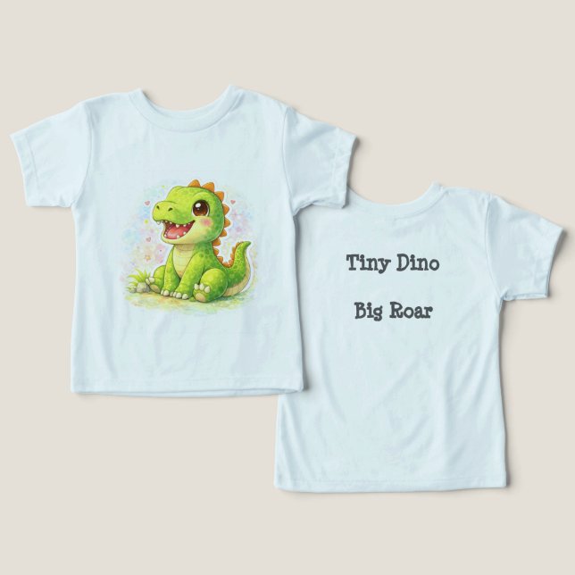 Dinosaur Toddler T-Shirt (Design Frente e Verso)