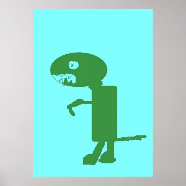 Dinossaur Dino, Poster Extra Grande, Arte Infantil (Frente)