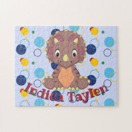 Dinossaur Jigsee Quebra-cabeça Kids Nome Jogo Apre