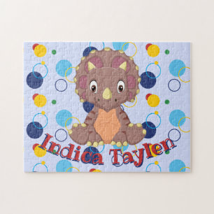 Dinossaur Jigsee Quebra-cabeça Kids Nome Jogo Apre