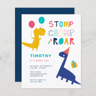 Dinossauro Bonito do Orçamento Aniversário Córebro