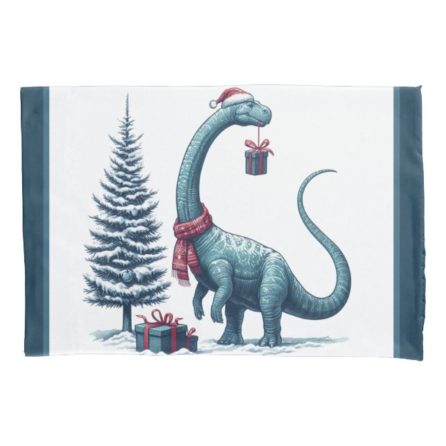 dinossauro Brontosauro de Natal (Frente)