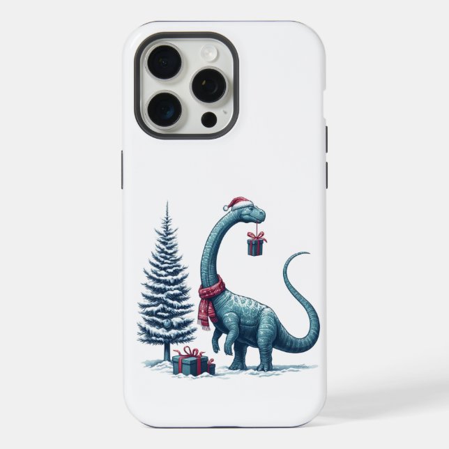 dinossauro Brontossauro de Natal (Verso)