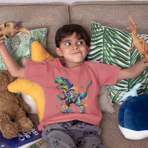 Dinossauro colorido do estilo Street