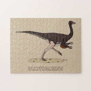 Dinossauro Cretáceo Ornithomimus Quebra-cabeça