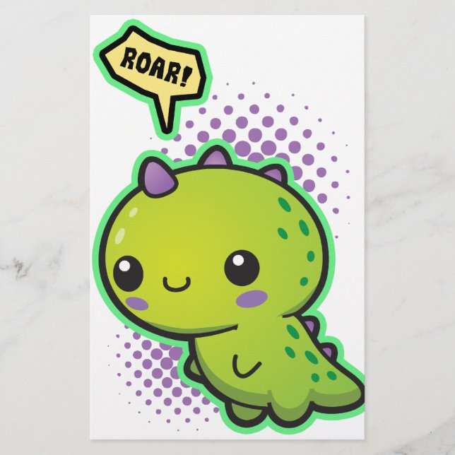 Dinossauro Cute Kawaii (Frente)