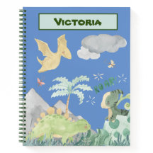 Dinossauro de Cores Azuis Claras