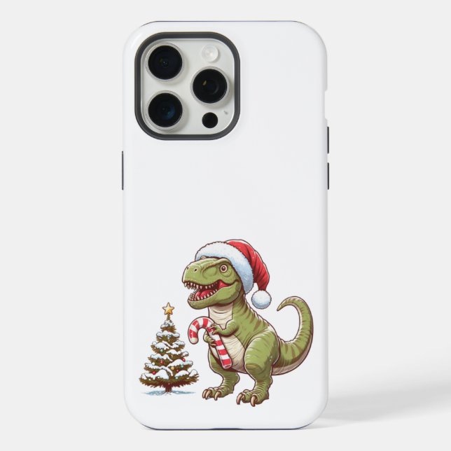 Dinossauro de doce de Natal fofo (Verso)