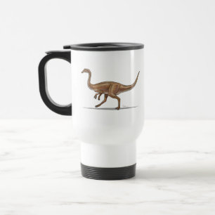 Dinossauro de Gallimimus da caneca de viagem
