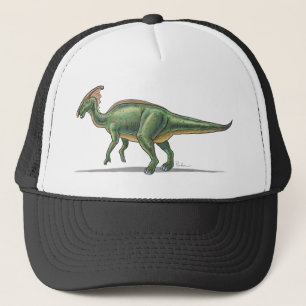 Dinossauro de Parasaurolophus do boné de beisebol