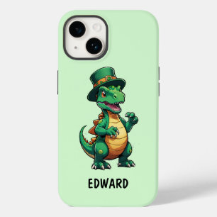 Dinossauro Dia de São Patrício verde