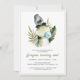 Dinossauro Elegante | Convite de Aniversário