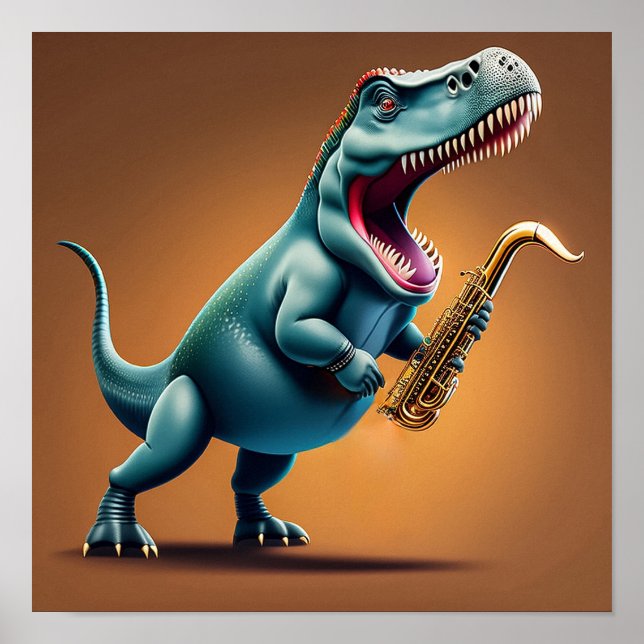 Dinossauro legal - Art Impressão (Frente)