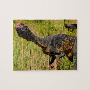 Dinossauro no Quebra-cabeça de Grass Jigsen para 