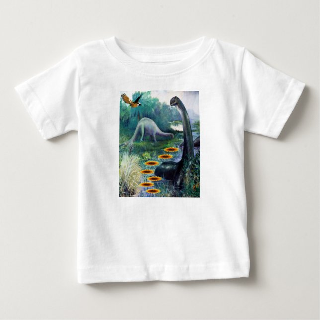 Dinossauro para Camisas de Bebê (Frente)