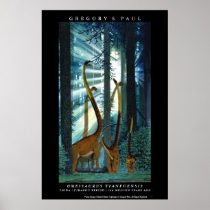 Dinossauro Poster Omeisauro Gregory Paul