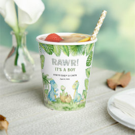 Dinossauro Rawr É um Chá de fraldas