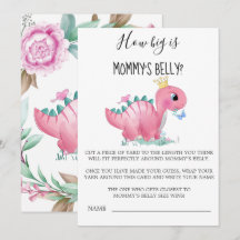 Dinossauro Rosa Princesa, Qual o tamanho da barrig