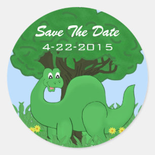 Dinossauro Sorridente Salve Os Adesivos De Data