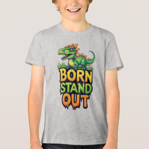 Dinossauro Verde Fofo Com Tipografia Negrito