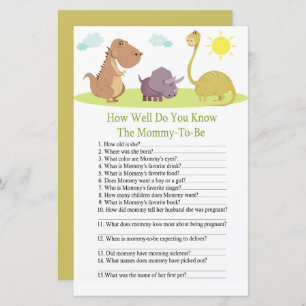 Dinossauro, você conhece bem o jogo do chá de fral