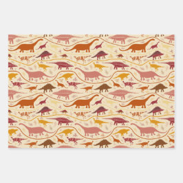 Dinossauros, 3 cores nos estratos-herbívoros!