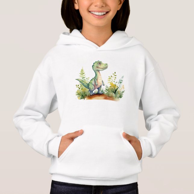 Dinossauros Bebê Funny Watercolor Personalizados (Frente)