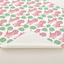 Dinossauros! Cobertor Sherpa