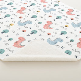 Dinossauros! Cobertor Sherpa