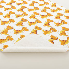 Dinossauros! Cobertor Sherpa