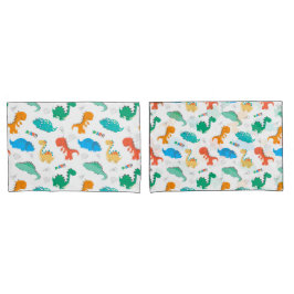 Dinossauros Coloridos Bonitos Padrão Ilustrado