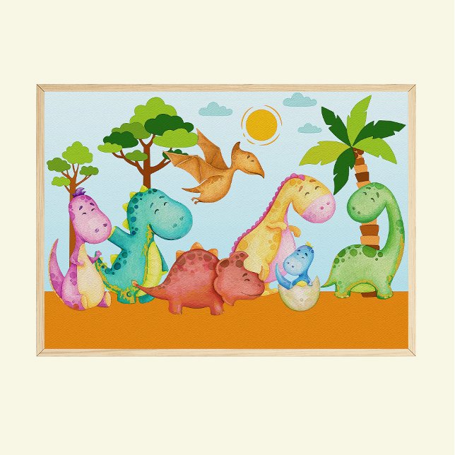 Dinossauros Impressão Dinos Kids Room Poster (Criador carregado)