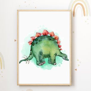 Dinossauros Impressão Pôster Quarto Infantil Dino