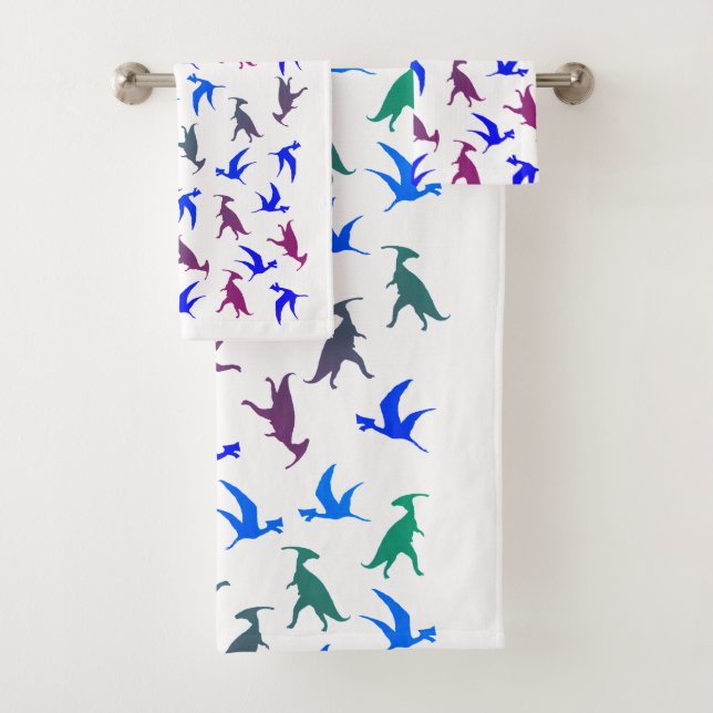 Dinossauros Mandala triceratops Conjunto de Toalha (Insitu)