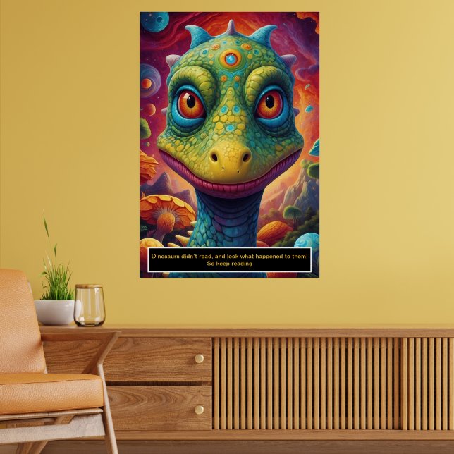 Dinossauros no Espaço: Posters de Coleção de Avent (Sala de Estar 2)
